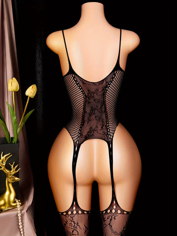 Combinaison Night Pulse à découpes élastiques et col en V