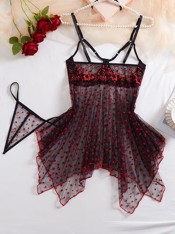 Rêve de Perle – Ensemble nuisette deux pièces en maille