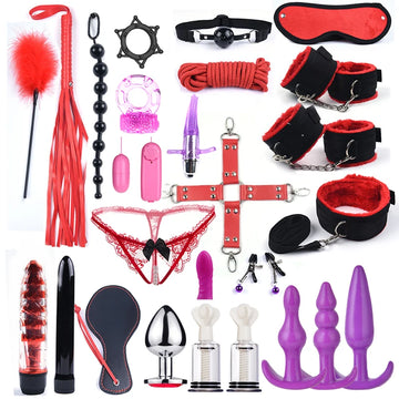 Noxaria Playset 25 – Exotisches BDSM Kombi-Set mit Dildo, Vibrator und Analplug
