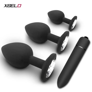 Trio de soie – Mini plugs anaux en silicone souple, vendus en lot