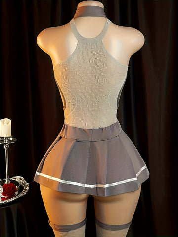 Urban Desire – Ensemble de lingerie uniforme quatre pièces