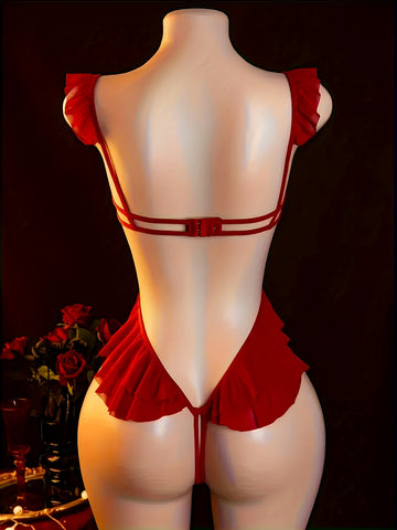 Body en dentelle à découpes