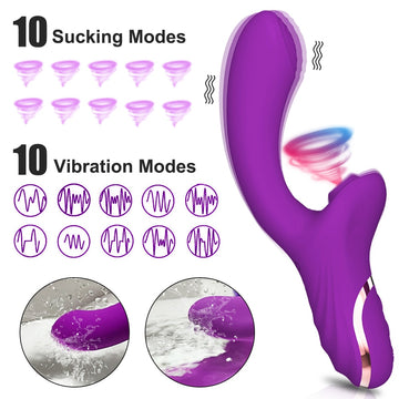 Clitoral vacuum vibrator with 20 different levels